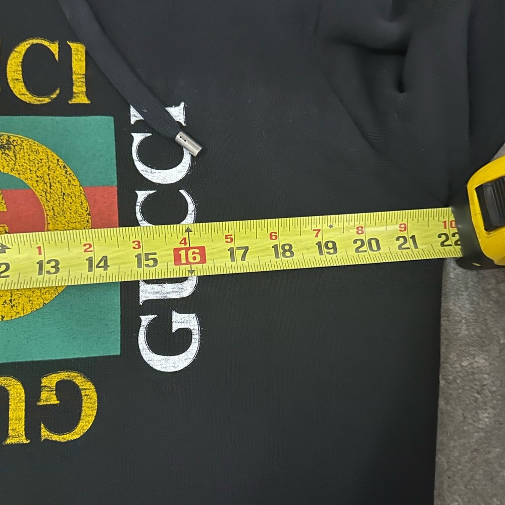 Gucci Black Cotton Sweatshirts with hood Size M NWOT - Picture 11 of 11